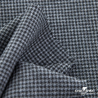 Ткань костюмная Пье-де-пуль 24013, 210 гр/м2, шир.150см, цвет чёрн/св.серый - купить в Ачинске. Цена 334.18 руб.