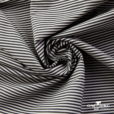 Ткань сорочечная Полоска Кенди, 115 г/м2, 58% пэ,42% хл, шир.150 см, цв.6-черный, (арт.110) - купить в Ачинске. Цена 306.69 руб.
