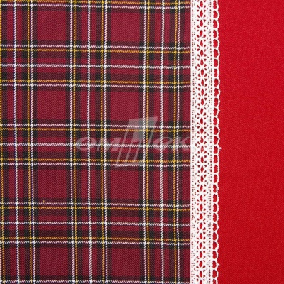 Ткань костюмная клетка 24379 2012, 230 гр/м2, шир.150см, цвет бордовый/бел/жел - купить в Ачинске. Цена 539.74 руб.