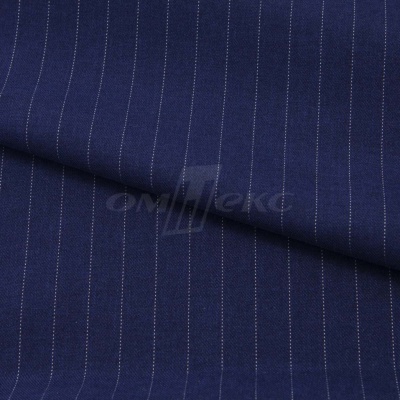 Костюмная ткань "Жаклин", 188 гр/м2, шир. 150 см, цвет тёмно-синий - купить в Ачинске. Цена 426.49 руб.