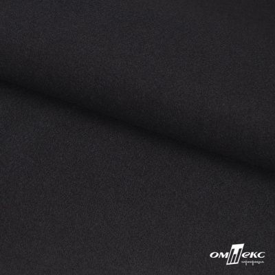 Трикотажное полотно "Монне" 100% полиэстр, 152см, 350 г/м2, чёрный, м - купить в Ачинске. Цена 385 руб.