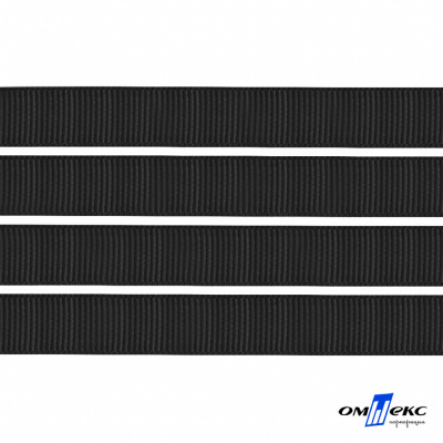 Лента репсовая  6 мм (1/4), 91,4 м черная  - купить в Ачинске. Цена: 192.46 руб.