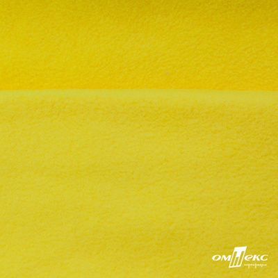 Флис DTY 14-0760, 240 г/м2, шир. 150 см, цвет яркий желтый - купить в Ачинске. Цена 640.46 руб.