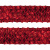 Тесьма с пайетками 3, шир. 35 мм/уп. 25+/-1 м, цвет красный - купить в Ачинске. Цена: 1 308.30 руб.