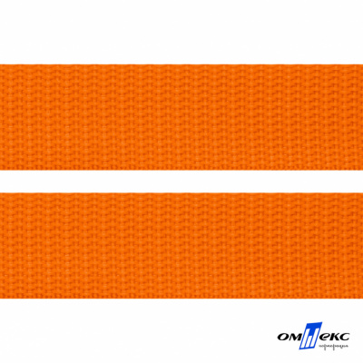 Оранжевый- цв.523 -Текстильная лента-стропа 550 гр/м2 ,100% пэ шир.25 мм (боб.50+/-1 м) - купить в Ачинске. Цена: 405.80 руб.