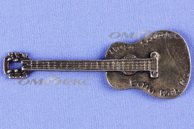 Декоративный элемент для творчества из металла "Гитара"  - купить в Ачинске. Цена: 19.99 руб.