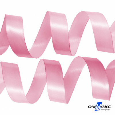 050-нежно-розовый Лента атласная упаковочная (В) 85+/-5гр/м2, шир.25 мм (1/2), 25+/-1 м - купить в Ачинске. Цена: 53.96 руб.