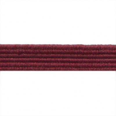 Резиновые нити с текстильным покрытием, шир. 6 мм ( упак.30 м/уп), цв.- 88-бордо - купить в Ачинске. Цена: 155.22 руб.