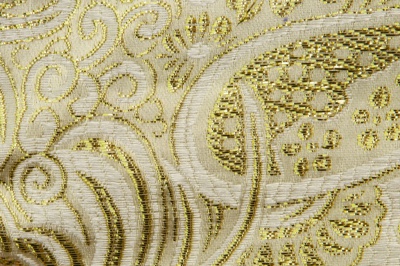 Ткань костюмная жаккард №5, 140 гр/м2, шир.150см, цвет золото - купить в Ачинске. Цена 383.29 руб.