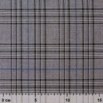 Ткань костюмная "Клер" 80% P, 16% R, 4% S, 200 г/м2, шир.150 см,#3 цв-серый/синий - купить в Ачинске. Цена 412.02 руб.