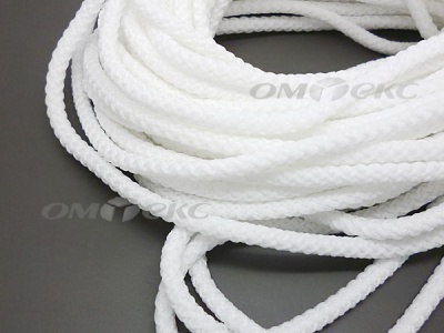 Шнур 1с35 4 мм крупное плетение 200 м белый - купить в Ачинске. Цена: 1.10 руб.