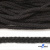 Шнур плетеный d-6 мм круглый, 70% хлопок 30% полиэстер, уп.90+/-1 м, цв.1078-черный - купить в Ачинске. Цена: 588 руб.