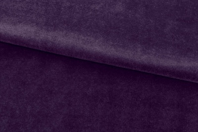 Бархат стрейч, 240 гр/м2, шир.160см, (2,4 м/кг), цвет 27/фиолет - купить в Ачинске. Цена 886.02 руб.