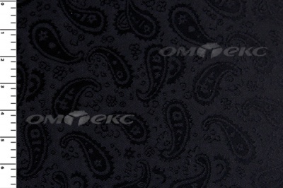 Ткань подкладочная жаккард Р14098, чёрный, 85 г/м2, шир. 150 см, 230T - купить в Ачинске. Цена 166.45 руб.
