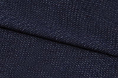Ткань джинсовая №96, 160 гр/м2, шир.148см, цвет т.синий - купить в Ачинске. Цена 350.42 руб.