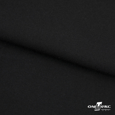 Ткань костюмная "Матте" 80% P, 16% R, 4% S, 170 г/м2, шир.150 см, цв-черный #1 - купить в Ачинске. Цена 372.90 руб.