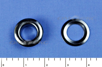 Люверсы металлические, блочка/кольцо, №5 (8 мм) упак.1000 шт- цв.никель - купить в Ачинске. Цена: 392 руб.
