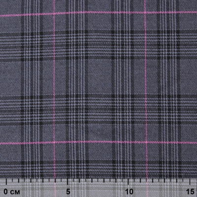 Ткань костюмная "Клер" 80% P, 16% R, 4% S, 200 г/м2, шир.150 см,#7 цв-серый/розовый - купить в Ачинске. Цена 412.02 руб.