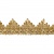 Тесьма металлизированная 0384-0240, шир. 40 мм/уп. 25+/-1 м, цвет золото - купить в Ачинске. Цена: 490.74 руб.