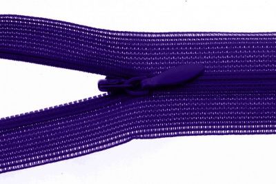 Молния потайная Т3 866, 50 см, капрон, цвет фиолетовый - купить в Ачинске. Цена: 8.62 руб.
