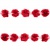Тесьма плетеная "Рюш", упак. 9,14 м, цвет красный - купить в Ачинске. Цена: 46.82 руб.