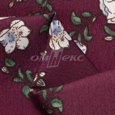 Плательная ткань "Фламенко" 3.3, 80 гр/м2, шир.150 см, принт растительный - купить в Ачинске. Цена 317.46 руб.
