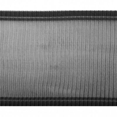 Лента капроновая "Гофре", шир. 110 мм/уп. 50 м, цвет чёрный - купить в Ачинске. Цена: 24.99 руб.