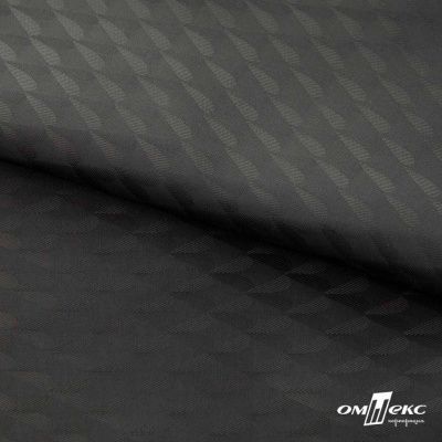Ткань подкладочная Жаккард PV2416932, 93г/м2, 145 см,черный - купить в Ачинске. Цена 241.46 руб.