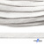 Шнур плетеный d-8 мм плоский, 70% хлопок 30% полиэстер, уп.85+/-1 м, цв.1018-белый - купить в Ачинске. Цена: 735 руб.