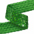 Тесьма с пайетками D4, шир. 35 мм/уп. 25+/-1 м, цвет зелёный - купить в Ачинске. Цена: 1 308.30 руб.