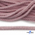 Шнур плетеный d-6 мм круглый, 70% хлопок 30% полиэстер, уп.90+/-1 м, цв.1087-розовый - купить в Ачинске. Цена: 588 руб.