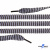 Шнурки #107-07, плоские 130 см, двухцветные цв.серый/чёрный - купить в Ачинске. Цена: 23.03 руб.