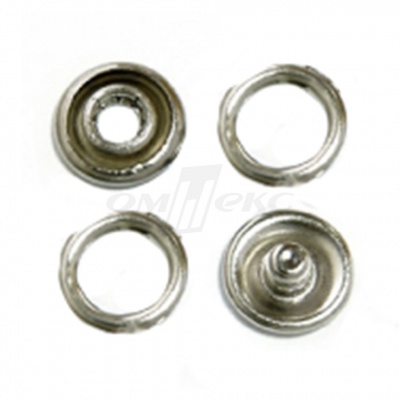 Кнопки рубашечные 10,5 мм никель New Star (кольцо) - купить в Ачинске. Цена: 5.80 руб.