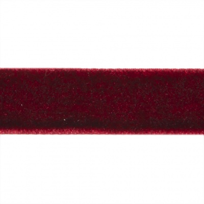 Лента бархатная нейлон, шир.12 мм, (упак. 45,7м), цв.240-бордо - купить в Ачинске. Цена: 392 руб.