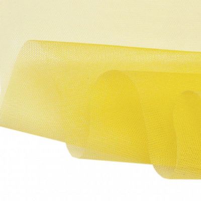 Фатин жесткий 16-68, 22 гр/м2, шир.180см, цвет жёлтый - купить в Ачинске. Цена 90.20 руб.