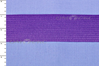 Окантовочная тесьма №0225, шир. 22 мм (в упак. 100 м), цвет фиолет - купить в Ачинске. Цена: 271.60 руб.