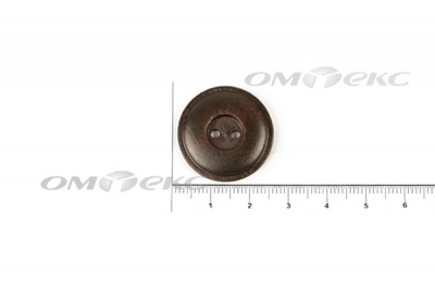 Пуговица деревянная круглая №54 (25мм) - купить в Ачинске. Цена: 4.12 руб.