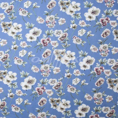 Плательная ткань "Фламенко" 12.1, 80 гр/м2, шир.150 см, принт растительный - купить в Ачинске. Цена 241.49 руб.