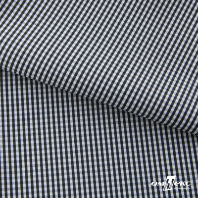 Ткань сорочечная Клетка Виши, 115 г/м2, 58% пэ,42% хл, шир.150 см, цв.6-черный, (арт.111) - купить в Ачинске. Цена 306.69 руб.