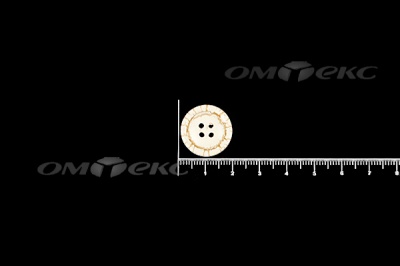 Пуговица деревянная круглая №33 (18мм) - купить в Ачинске. Цена: 2.55 руб.