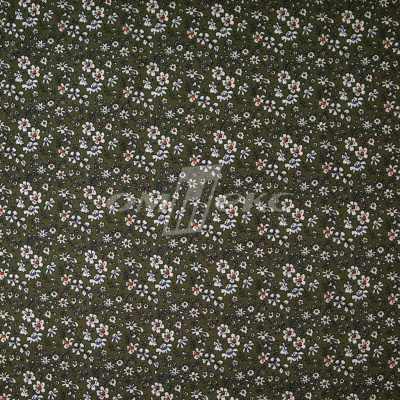 Плательная ткань "Фламенко" 11.2, 80 гр/м2, шир.150 см, принт растительный - купить в Ачинске. Цена 259.21 руб.