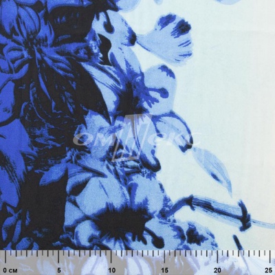 Плательная ткань "Фламенко" 19.1, 80 гр/м2, шир.150 см, принт растительный - купить в Ачинске. Цена 241.49 руб.