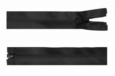 Молния водонепроницаемая PVC Т-7, 70 см, разъемная, цвет чёрный - купить в Ачинске. Цена: 53.88 руб.
