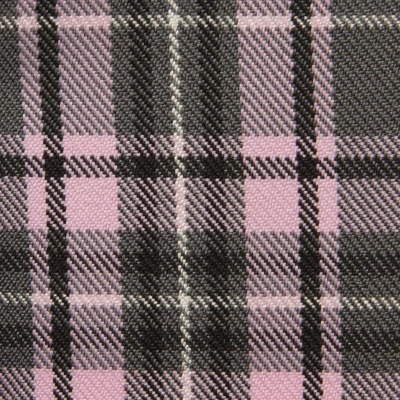 Ткань костюмная клетка 25577 2014, 230 гр/м2, шир.150см, цвет серый/роз/ч/бел - купить в Ачинске. Цена 545.24 руб.