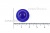 Пуговица поварская "Пукля", 10 мм, цвет синий - купить в Ачинске. Цена: 5.66 руб.