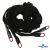 Шнурки #106-01, плоские 130 см, декор.наконечник, цв.чёрный - купить в Ачинске. Цена: 43.98 руб.