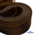 Регилиновая лента, шир.65мм, (уп.25 ярд), цв.- коричневый - купить в Ачинске. Цена: 499.43 руб.