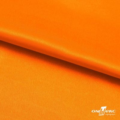 Поли креп-сатин 15-1263, 125 (+/-5) гр/м2, шир.150см, цвет оранжевый - купить в Ачинске. Цена 155.57 руб.