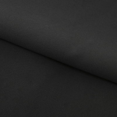 Костюмная ткань "Элис", 200 гр/м2, шир.150см, цвет чёрный - купить в Ачинске. Цена 306.20 руб.