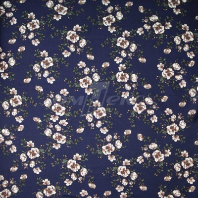 Плательная ткань "Фламенко" 3.2, 80 гр/м2, шир.150 см, принт растительный - купить в Ачинске. Цена 239.03 руб.